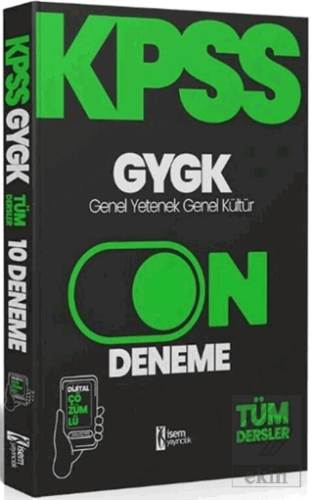 2024 KPSS Genel Yetenek Genel Kültür 10 Deneme