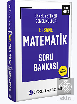 2024 KPSS Genel Yetenek Genel Kültür Efsane Matema