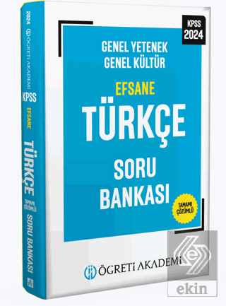2024 KPSS Genel Yetenek Genel Kültür Efsane Türkçe