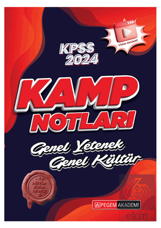 2024 KPSS Genel Yetenek Genel Kültür Kamp Notları