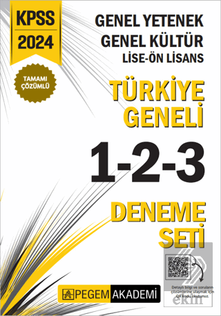 2024 KPSS Genel Yetenek Genel Kültür Lise-Ön Lisan