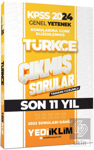 2024 KPSS Genel Yetenek Lisans Türkçe Konularına G