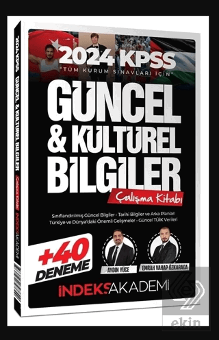 2024 KPSS Güncel ve Kültürel Bilgiler Çalışma Kitabı (40 Deneme İlaveli)