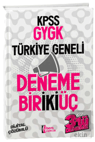 2024 KPSS GYGK Türkiye Geneli Birikiüç 3lü Deneme