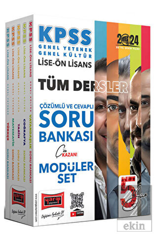 2024 KPSS Lise Ön Lisans 5Yüz Ekibi GK-GY Tüm Ders