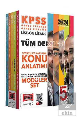 2024 KPSS Lise Ön Lisans 5Yüz Ekibi GK-GY Tüm Ders