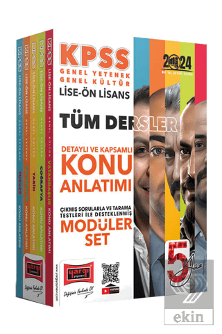 2024 KPSS Lise Ön Lisans 5Yüz Ekibi GK-GY Tüm Ders