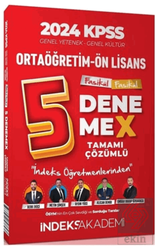 2024 KPSS Lise Ortaöğretim Ön Lisans 5 DenemeX Fasikül Çözümlü