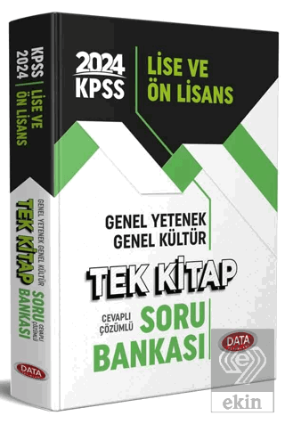 2024 KPSS Lise ve Önlisans Tek Kitap Soru Bankası