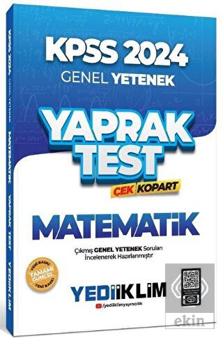 2024 KPSS Matematik Yaprak Test Çek Kopart