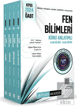 2024 KPSS ÖABT Fen Bilimleri Konu Anlatımlı (4 Kit