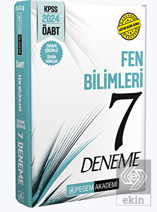 2024 KPSS ÖABT Fen Bilimleri Tamamı Çözümlü 7 Dene