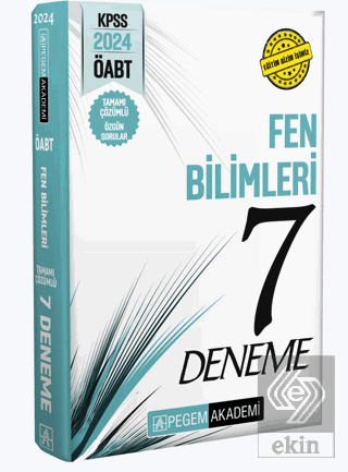 2024 KPSS ÖABT Fen Bilimleri Tamamı Çözümlü 7 Dene