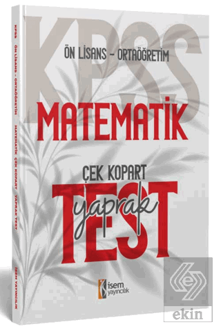 2024 KPSS Ortaöğretim Ön Lisans Matematik Çek Kopa