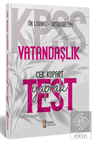 2024 KPSS Ortaöğretim Ön Lisans Vatandaşlık Çek Ko