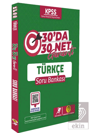 2024 KPSS Türkçe 30 Da 30 Net Soru Bankası