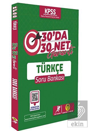 2024 KPSS Türkçe 30 Da 30 Net Soru Bankası