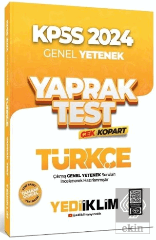 2024 KPSS Türkçe Yaprak Test Çek Kopart