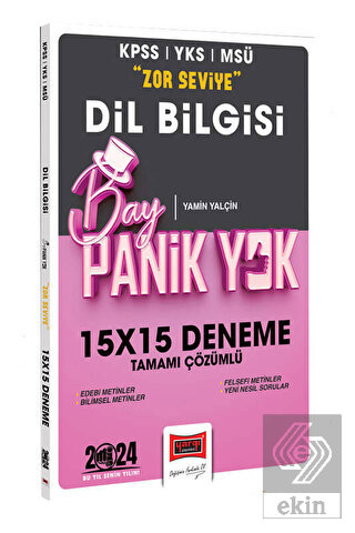 2024 KPSS YKS MSÜ Bay Panik Yok Dil Bilgisi Zor Se