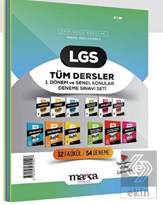 2024 LGS 1. Dönem ve Genel Konular Tüm Dersler Den