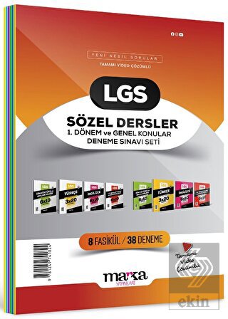 2024 LGS Sözel Dersler 1. Dönem ve Genel Konular D