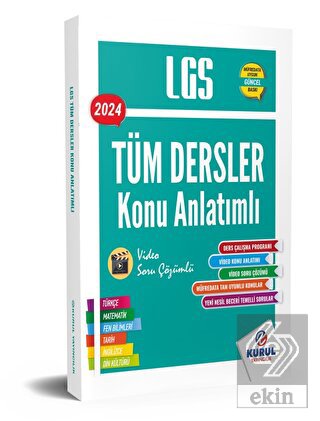 2024 LGS Tüm Dersler Tek Kitap Konu Anlatımlı