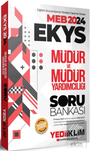 2024 MEB EKYS Müdür Ve Müdür Yardımcılığı Soru Ban