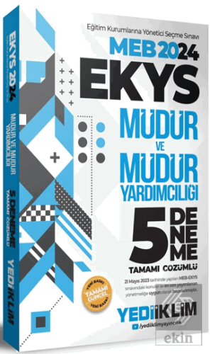 2024 MEB EKYS Müdür Ve Müdür Yardımcılığı Tamamı Ç