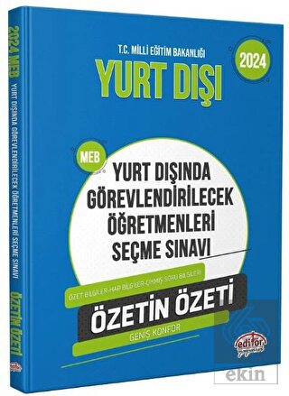 2024 MEB Yurt Dışında Görevlendirilecek Öğretmenle