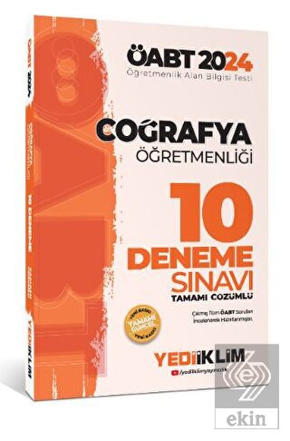 2024 ÖABT Coğrafya Öğretmenliği Tamamı Çözümlü 10