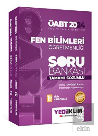 2024 ÖABT Fen Bilimleri Öğretmenliği Tamamı Çözüml