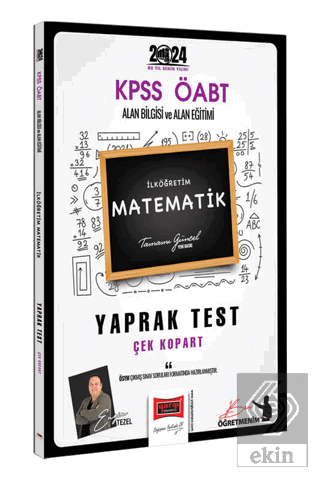 2024 ÖABT İlköğretim Matematik Öğretmenliği Yaprak