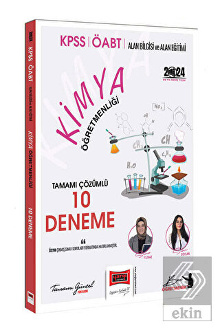 2024 ÖABT Kimya Tamamı Çözümlü 10 Deneme Sınavı