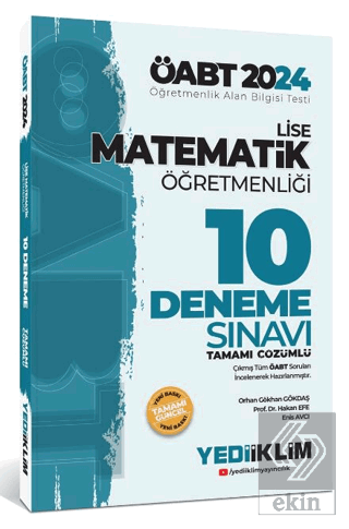 2024 ÖABT Lise Matematik Öğretmenliği Tamamı Çözüm