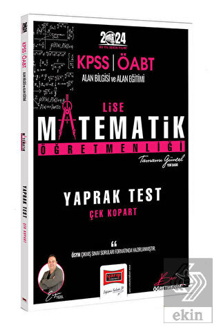 2024 ÖABT Lise Matematik Öğretmenliği Yaprak Test