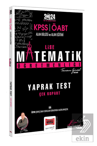2024 ÖABT Lise Matematik Öğretmenliği Yaprak Test
