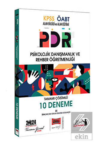 2024 ÖABT PDR Tamamı Çözümlü 10 Deneme Sınavı
