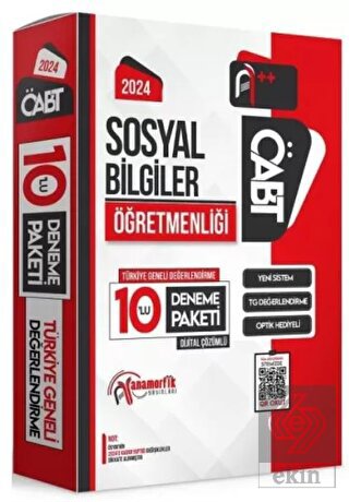 2024 ÖABT Sosyal Bilgiler Öğretmenliği Türkiye Gen