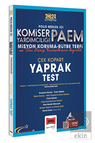 2024 Polis Meslek İçi PAEM Komiser Yardımcılığı Mi