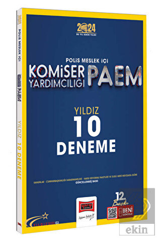 2024 Polis Meslek İçi PAEM Komiser Yardımcılığı Yı