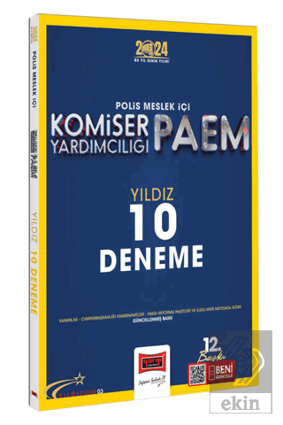 2024 Polis Meslek İçi PAEM Komiser Yardımcılığı Yı