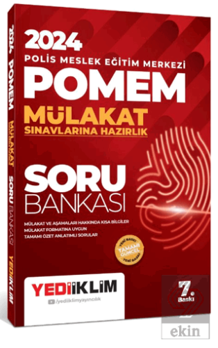 2024 POMEM Mülakat Sınavlarına Hazırlık Soru Banka