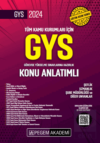 2024 Tüm Kurumlar İçin Görevde Yükselme Sınavı Kon