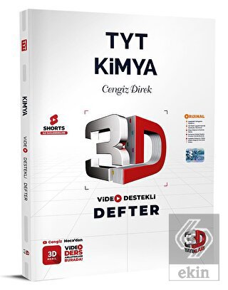 2024 TYT 3D Kimya Video Destekli Defter