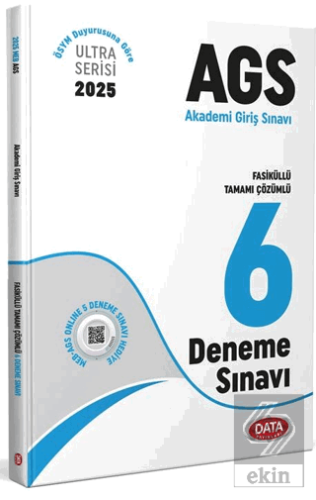 2025 AGS Fasiküllü Tamamı Çözümlü 6 Deneme Sınavı