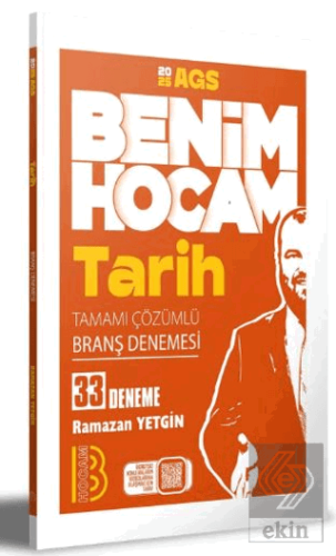 2025 AGS Tarih Tamamı Çözümlü 33 Branş Deneme Benim Hocam Yayınları