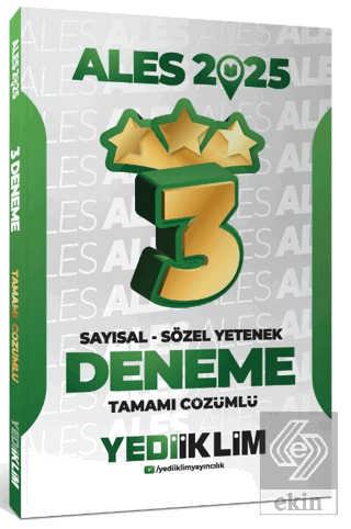 2025 ALES Sayısal Sözel Yetenek Tamamı Çözümlü 3 Yıldız Deneme