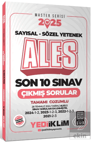2025 ALES Sayısal Sözel Yetenek Tamamı Çözümlü Son 10 Sınav Çıkmış Sor