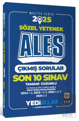 2025 ALES Sözel Yetenek Son 10 Sınav Tamamı Çözümlü Çıkmış Sorular(28 
