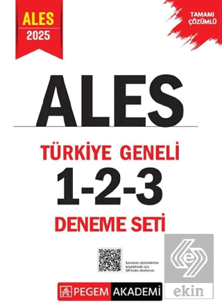 2025 ALES Tamamı Çözümlü Türkiye Geneli 1-2-3 (3lü Deneme Seti)